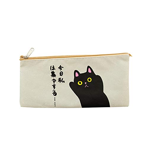 Preisvergleich Produktbild Fablcrew Buntstifte, Motiv Katze, niedlich, Schreibwaren, Kosmetiktasche, für Schreibwaren, Geschenk Schule