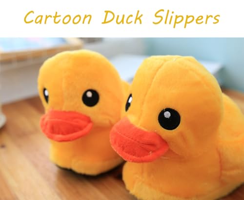 Jfxgjuv Duck Slippers Duck Feet Slippers Unisex Novelty Cute Animal Feet Slippers Fuzzy Warm House Shoes Funny Christmas4