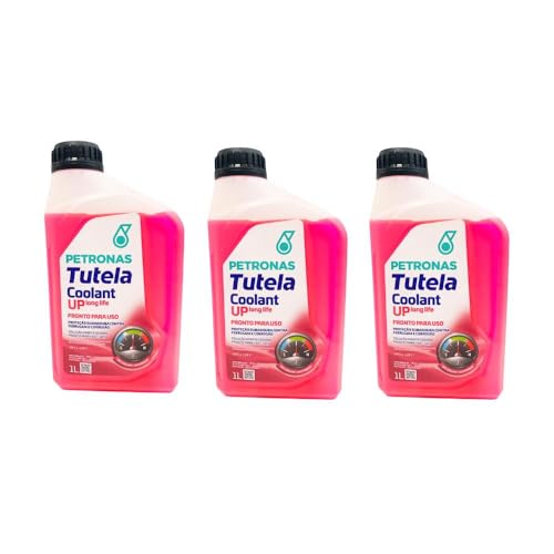 Aditivo Radiador Orgânico Pronto para Uso, Rosa, 1L, Kit com 3 Unidades