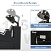 BarberPub Professional Height Adjustable Hooded Bonnet Hair Dryer Chair, 1350W Wood Frame Chair for Beauty Salon with 60 Minute Timer & Three-Position Temperature Control 2700 (Black)