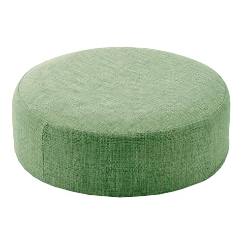 [丸形・カシコングリーン]シンプルクッション「SWEETS」[No.354]/ インテリア雑貨 低反発 軽量 収納 神奈川県