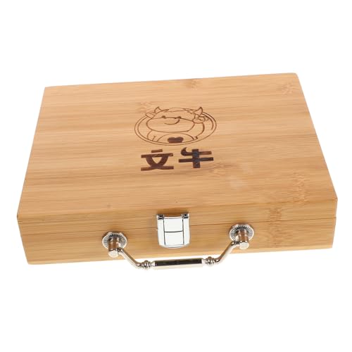 Caja de madera con bisagras y cierre 9" x 7"