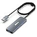 Price comparison product image BENFEI USB Hub, Ultra-Slim USB 3.0 Hub Usb 4 Ports with 1 Meter Cable Compatible for MacBook, Mac Pro, Mac Mini, iMac, Surface Pro, XPS, PC, Flash Drive, Mobile HDD[Aluminium Shell&Nylon Cable]