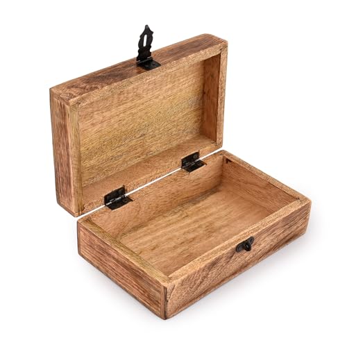 Samhita KC095 Handmade Mango Wood Tree Of Life Engraving Beautifully Keepsake Box Jewellery Organiser Unique Gift Ideas thumb #4