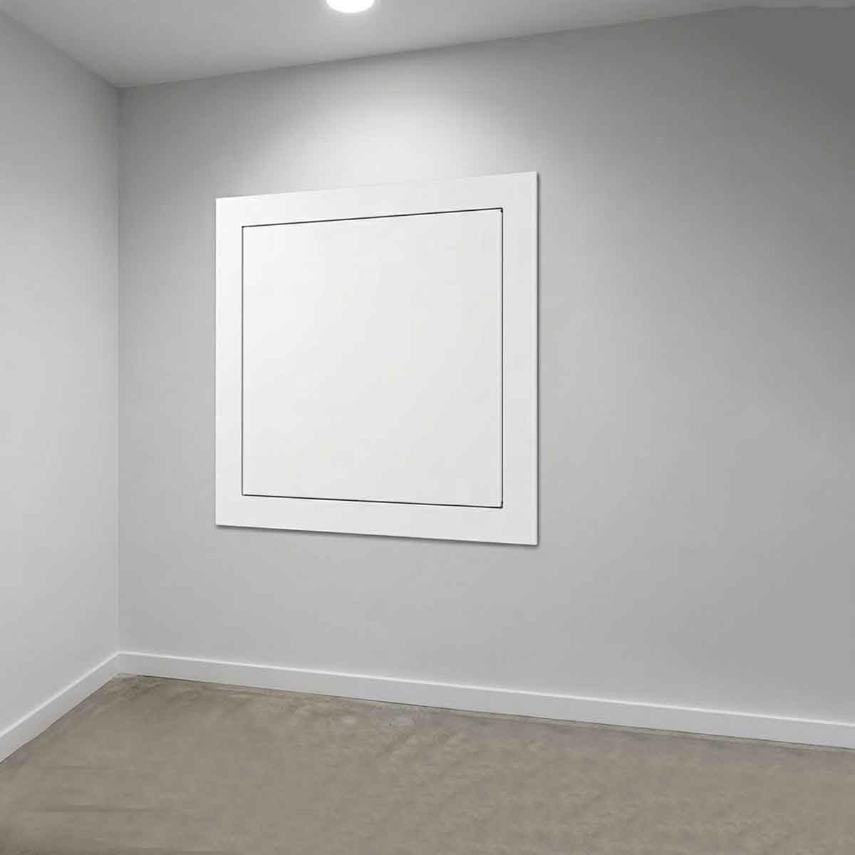 Sportello Ispezione Pannello Porta Di Accesso, Botola Ispezione Cartongesso, Pannello Di Ispezione Metallo 20 25 30 35 40 45 50 55 65 75cm Per Parete E Soffitto(Bianca,550x700mm)