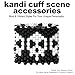 Kandi Cuff Scene Acessories Bold Patterns Dopamine Beads, Dailywear, Festival Clubwear, Rave Party Lovers, PLUR (Pink)