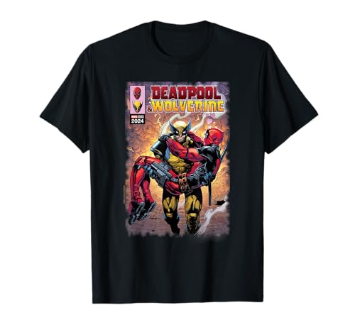 Marvel Deadpool & Wolverine Wolverine Saves Deadpool Comic Camiseta