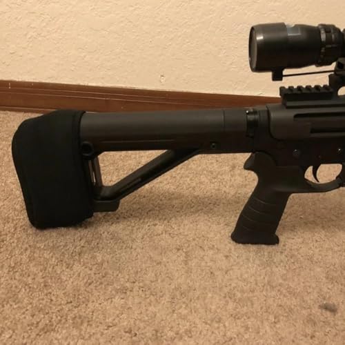 Tokaneit Gewehr Rückstoßdämpfer,Taktikgewehrschutz,Shotgun Buttstock Pad,Schutz für Gewehrschäfte,Schaftkappe für Schrotflinten,Gewehr Rückstoßpolster,Anti Vibrations Stoßdämpfer,Gewehrschaftpolster