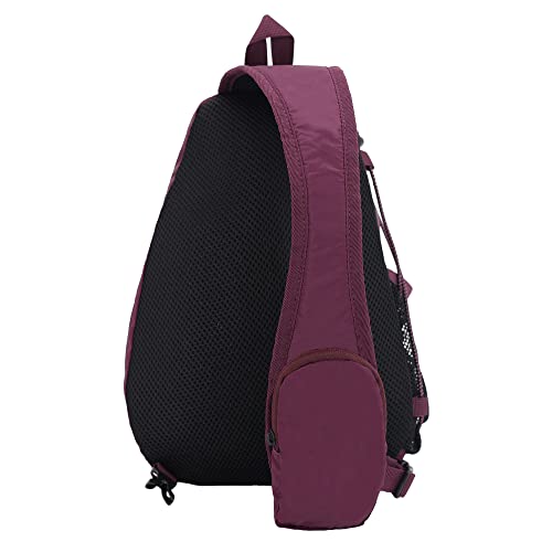 Image of Eddie Bauer Ripstop 8L Shoulder Sling Pack with Padded Air-Mesh Adjustable Crossbody Strap for Right or Left Handed Fit - Dk Plum