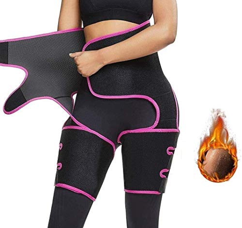 VERONNI Waist Trainer for Women - 3 in 1 Waist Trimmer and Butt Lifter, Adjustable Waist and Thign Trainer Trimmer Body Shaper for Women Weight Loss Thigh Trimmer Shapewear