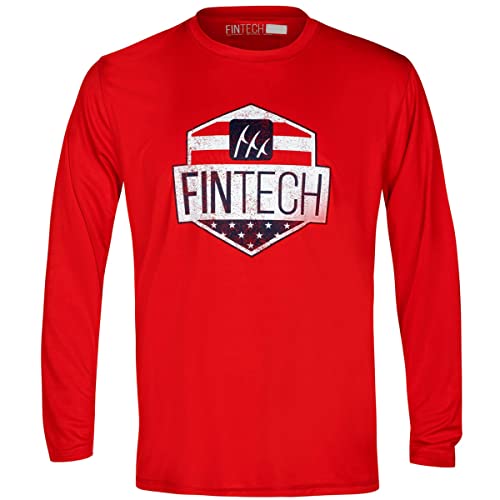 USA Shield Sun Defender UV Long Sleeve T-Shirt - Medium - High Risk Red