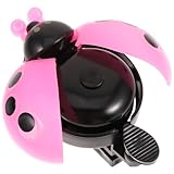 BESPORTBLE 1PC Cute Ladybug Bike Bells Plastic Ladybird Bell Handlebar Bell Bike Horn Ring for Kids Children Bike -Pink