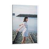 ジェネリック J工藤美桜俳優のセクシーな油絵ポスター82 ポスター 装飾画 キャンバス ウォールアート リビングルーム ベッドルーム 絵画 フレームスタイル 16x24インチ(40x60cm)