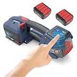 ALSUP Elektrische Umreifungsmaschine, Handumreifungsmaschine für PP/PET-Umreifungsband, verstellbares 3200N verstellbares tragbares automatisches Schweißumreifungsgerät,2electricity