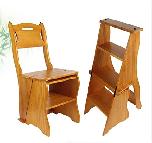 Taburete de paso con estructura de madera impermeable y escalera de seguridad 4