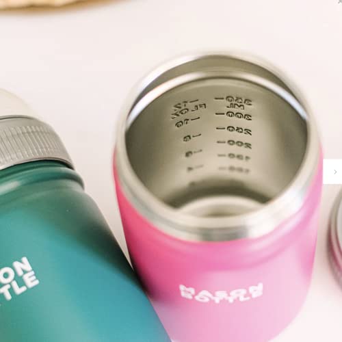 Mason Bottle Stainless Steel Mason Bottle Straw Cup, Light-Weight, Single-Wall - Includes 1 Stainless Steel Mason Jar, 1 Ring & Cap, 1 Straw Top (Green) #TOP5