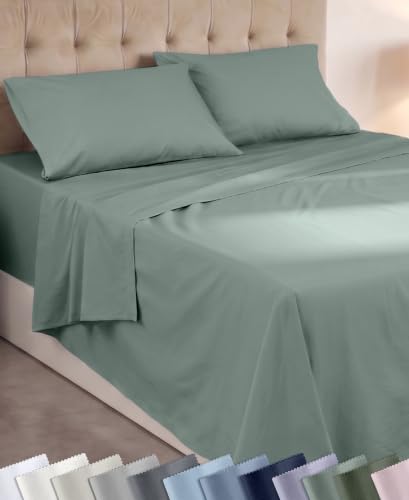 Soft 100% Cotton Queen Bedsheets, 4...