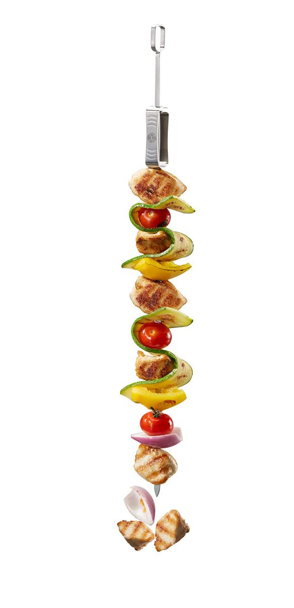 Pinchos para barbacoa de acero inoxidable Gefu GE89260 de 45 cm, set de 5 unidades