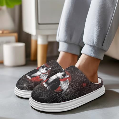Womens Memory Foam Slippers Winter Warm Flannel Cotton Slippers Non Slip Casual House Shoes Platform Indoor Bedroom3