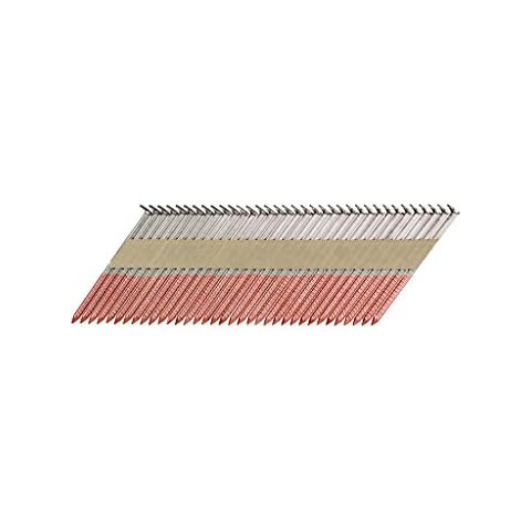 B&C Eagle A2X113HDR/33 Offset Round Head 2" x .113 x 33 Degree Hot Dip Galvanized Ring Shank Paper Tape Collated Framing Nails (500 per Box), 2" x 0.113" Cover