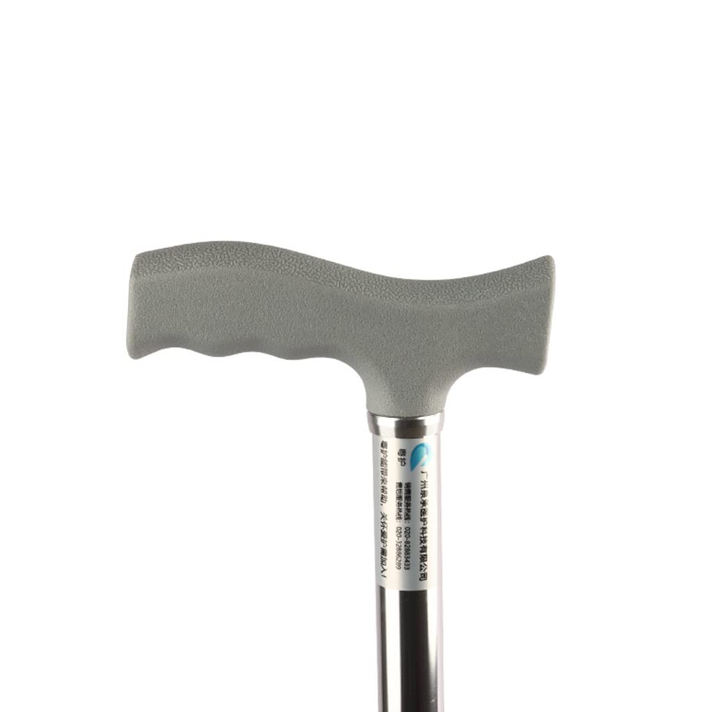 GCX- Muletas de Acero al Carbono for Ancianos, Capacidad de Peso de 4 pies, Longitud de extensión de 200 kg, bastón for Caminar de 64 a 87 años Firma