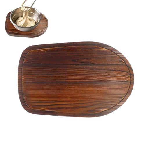 Wooden Sliding Tray for Coffee Maker - Convenient Moving Board with Organiser