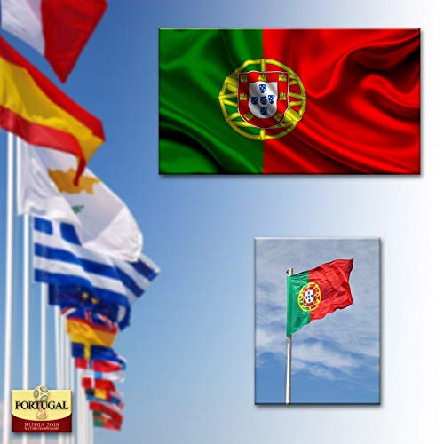 Flag of Portugal 150x90cm Portuguese flag 90 x 150 cm Light polyester New