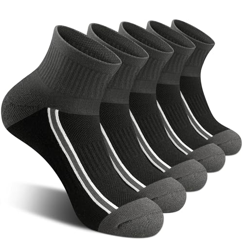 Image of Gonii Mens Athletic Ankle Socks 5-Pairs