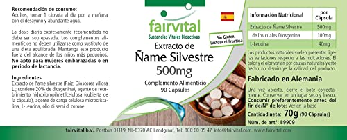 Yamswurzel-Kapseln mit Wild Yam Extrakt 500mg von Fairvital