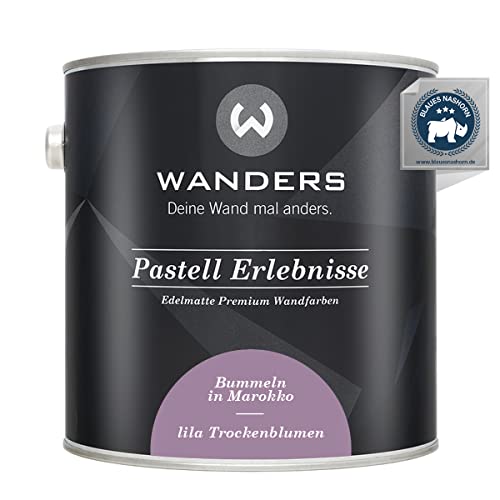Wanders Pastell Experience, 2,5 l, viola secco/viola pallido, pittura da parete, vernice per mobili da cucina, colore gesso per legno e molto altro ancora, ad asciugatura rapida