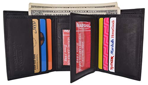 Capricorn Zodiac Sign Bifold Trifold Genuine Leather Men's Wallets2