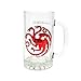 Juego de Tronos SDTSDT27344 - Jarra para cerveza de cristal, diseño Targaryen"Fire And Blood" (SD Toys SDTSDT27344) - Jarra Fire and Blood Targaryen