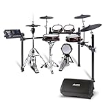 Alesis Strata Core e Strike Amp 8 MK2 - Batteria Elettronica con Piatti Tripla Zona, Hi-Hat Active Magnetic e Amplificatore da 2000W, Woofer da 8", con Bluetooth