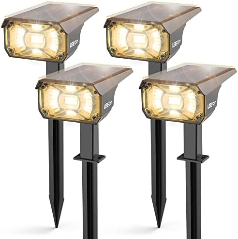 Illuminate Your Oasis with These Solar Lights for Palm Trees 1 LEREKAM Solar Spot Lights Outdoor Landscape Lights, 40 LEDs Landscape Spotlights Outdoor Waterproof Auto On/Off Solar Garden Light, Outdoor Solar Light for Yard Palm Trees Driveway Patio Pool