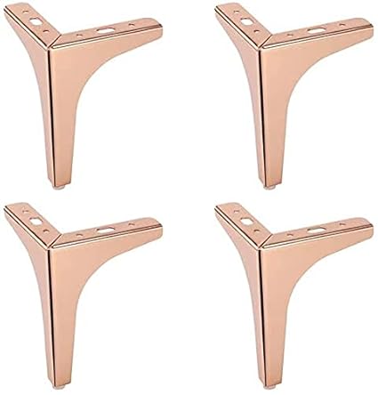Steel Art Craft Sofa Leg Sofa Furniture Heavy Model Rose Gold Finish Y Design Sofa Leg Set of 4