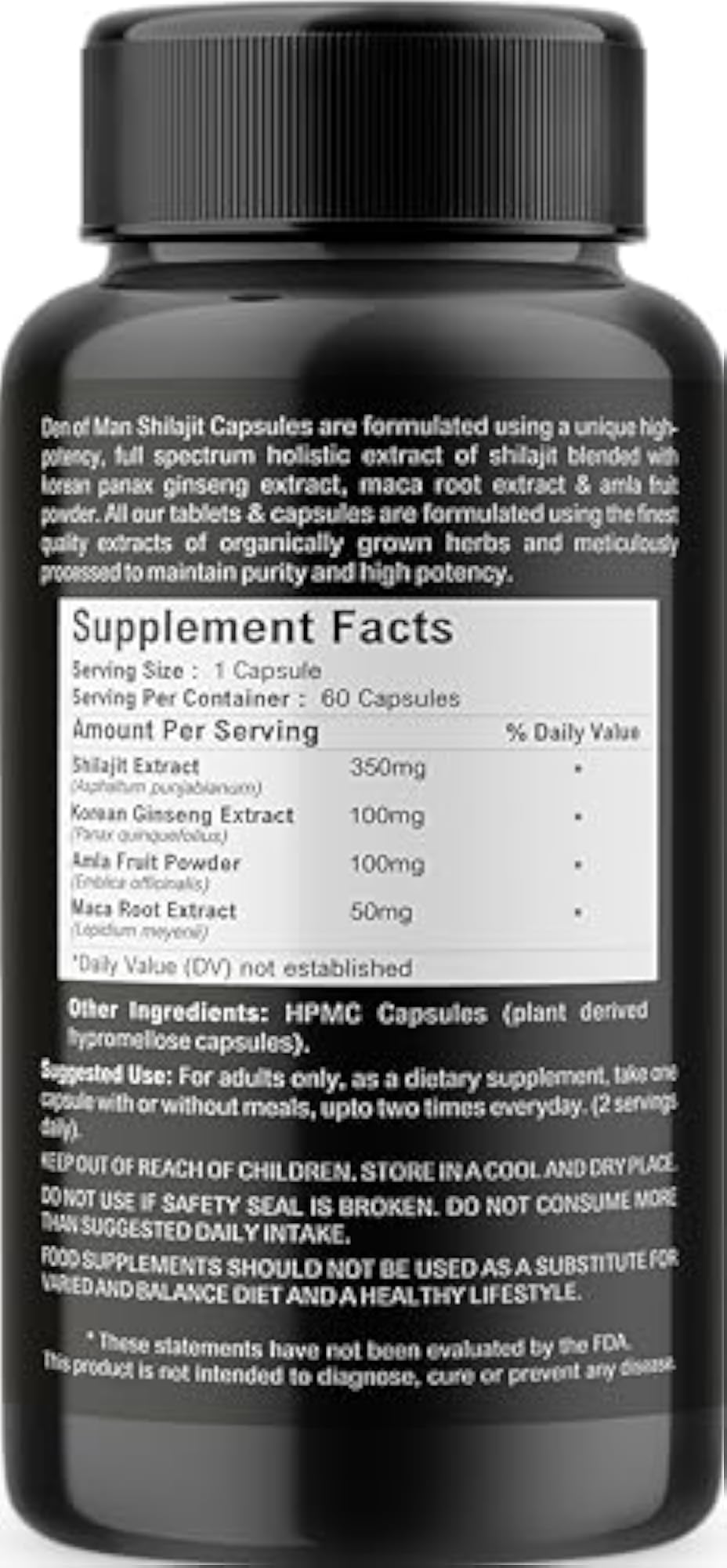 Shilajit Capsules, Natural Energy Booster