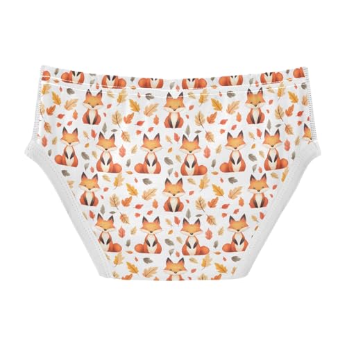Cute Fox Leaves Pattern Boys' Underwear 100% Cotton Boys' Briefs Soft Toddler Underwear2