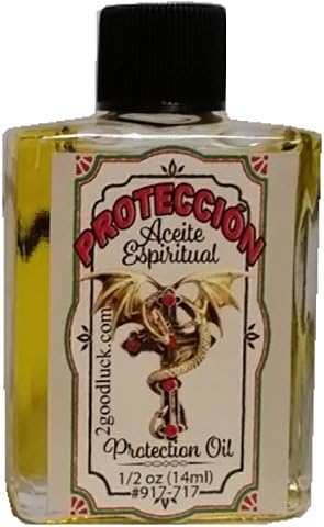 Protection Spiritual Oil With 1 Dram Perfume Set for Magic and Rituals. Protección Aceite Espiritual Para Rituales Y Magia.