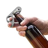 raffinierter Bieröffner GrabOpener H-Type (= noch strapazierfähiger) Metall Bieröffner aus Aluminium mit starkem Neodym-Magnet