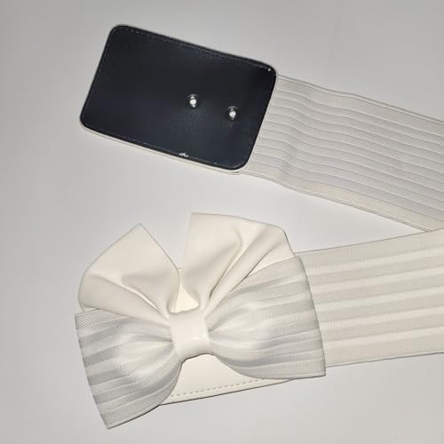 Women's Bowknot Corset Waist Belt Wide Elastic Stretch for Belt Dress Accessories3
