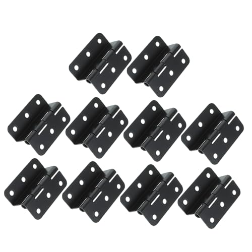 TOBBOMEY 10個 鉄製家具用キャビネット蝶番 耐久性高く錆びにくい 簡単取り付け可能 木製扉や窓枠対応 家用収納家具用補修パーツ