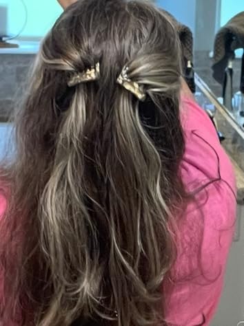 Camila Paris CP2332/2 French Hair Side Comb Handmade Onyx, Small Twist Hair Decorative, Strong Hold Clips for Women Bun Chignon Up-Do Styling Girls Hair Accessories, Made in France 2 Pack