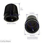 AfterMokit-Front-Fork-Axle-Shaft-Nut-Cover-for-Harley-Road-Glide-Road-King-Street-Glide-Electra-Glide-Ultra-Limited-Dyna-V-ROD-Sportster-Softail-Fat-Boy-Breakout-114-inch-ID-17-inch-H-2-Packs