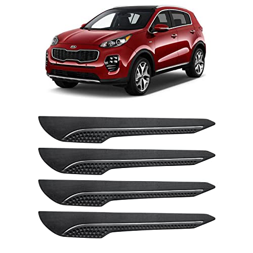 Image of AOSIS-Car Bumper Protector /Bumper Guard for Kia Sportage with Single Chrome Stripe (4-Pcs)