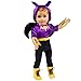 Dress Along Dolly Batgirl Inspired Doll Outfit (6 Piece Set) - Super Hero Girl Friends DC Comics Inspired Costume Fits All 18