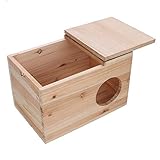 Hamster Paarungszucht Box Papagei Zucht Nistkasten Links Offenes Fenster Große Größe Vogel Holz Brutkasten Für Kleintier Chinchilla Eichhörnchen
