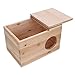Hamster Paarungszucht Box Papagei Zucht Nistkasten Links Offenes Fenster Große Größe Vogel Holz Brutkasten Für Kleintier Chinchilla Eichhörnchen