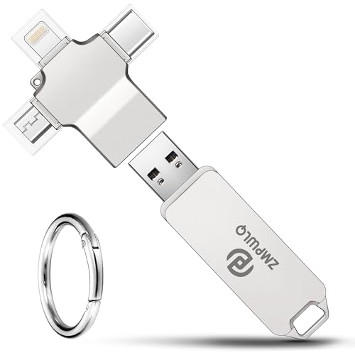 Clé photo 128 Go pour iPhone, Android, PC, sauvegarde automatique, clé USB, prise en charge des photos, vidéos et contacts, compatible iPhone, S-amsung, iPad