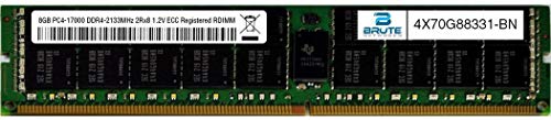 Brute Networks 4X70G88331-BN - 8GB PC4-17000 DDR4-2133Mhz 2RX8 1.2v ECC UDIMM (OEM PN # 4X70G88331)