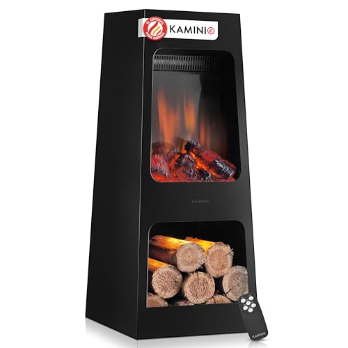 KAMINIO Chimenea eléctrica de jardín Kai